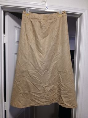 Liz Claiborne Liz Sport Classic A-Line Beige Skirt
